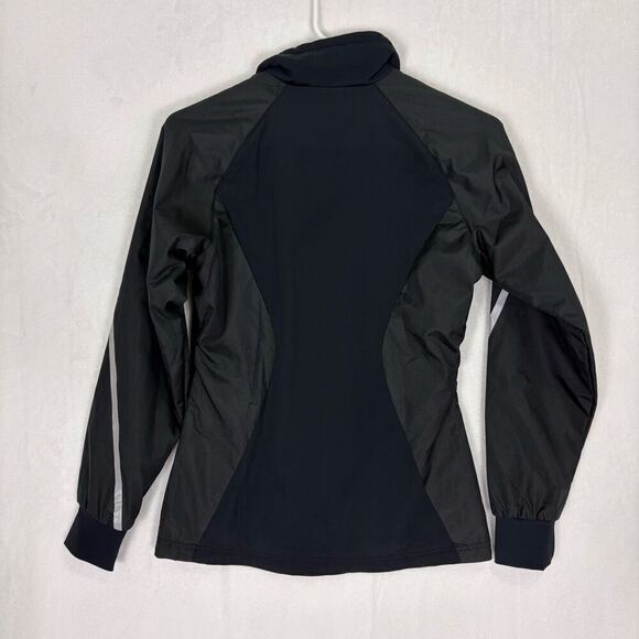 Swix Black with Pink Zipper Full Zip Up Nylon Ski Jacket Women's Size XS - Picture 10 of 13